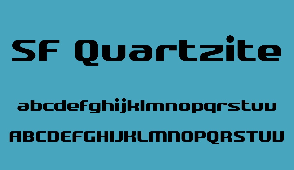 sf-quartzite font