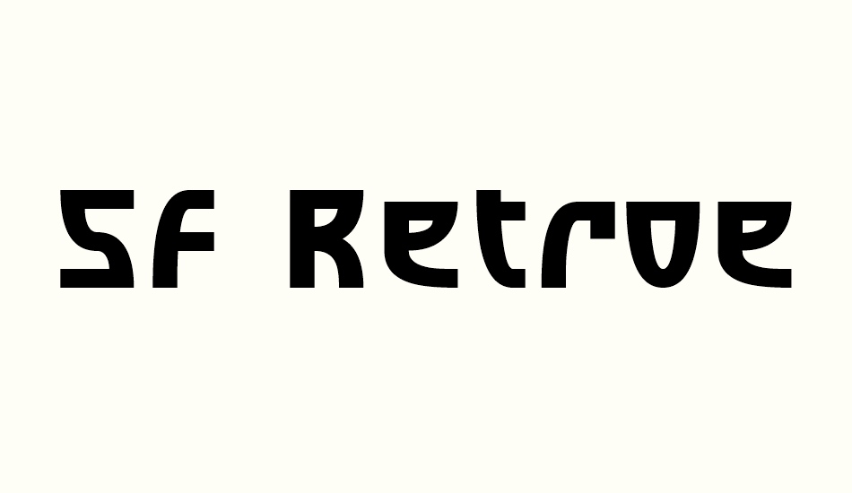 sf-retroesque font big