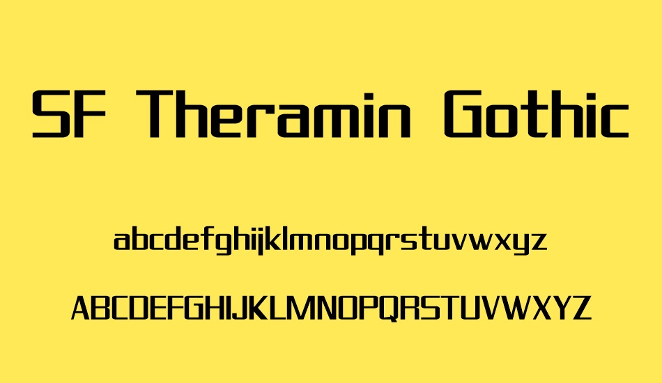 sf-theramin-gothic font