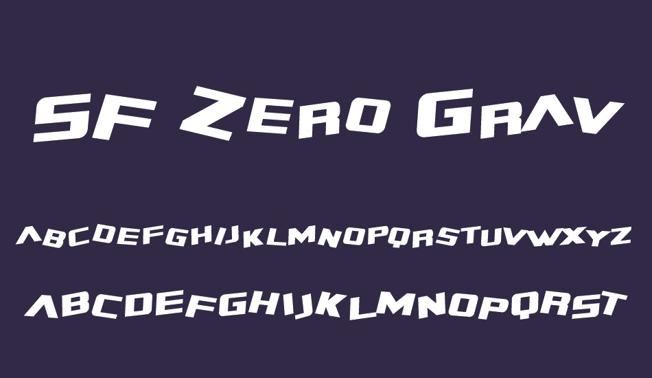 sf-zero-gravity font