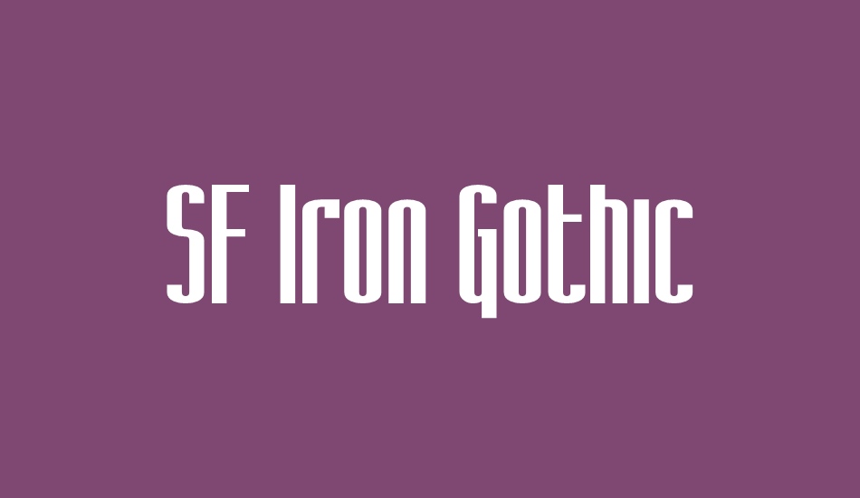 sf-ıron-gothic font big