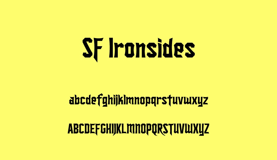 sf-ıronsides font