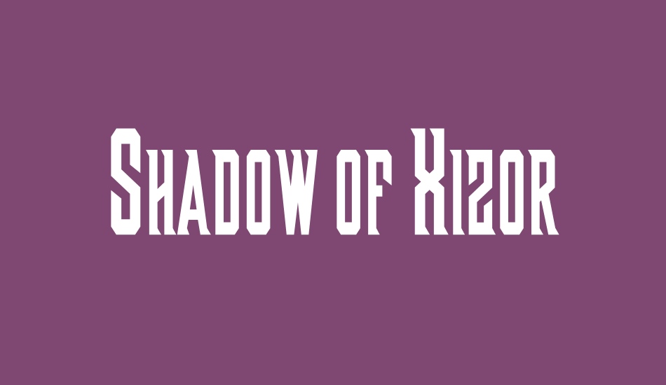 shadow-of-xizor font big