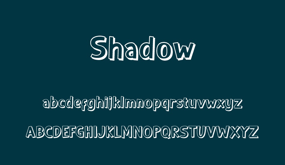 shadow font