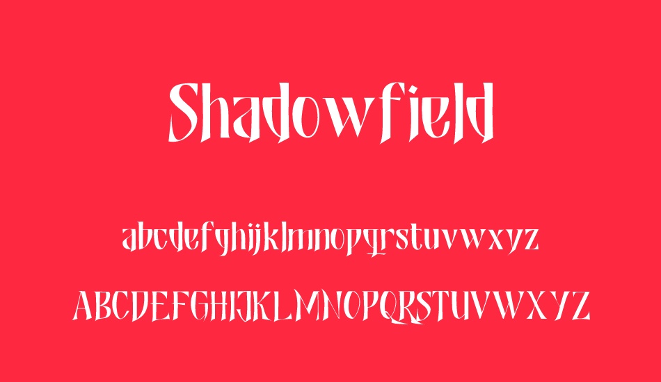 shadowfield-demo font