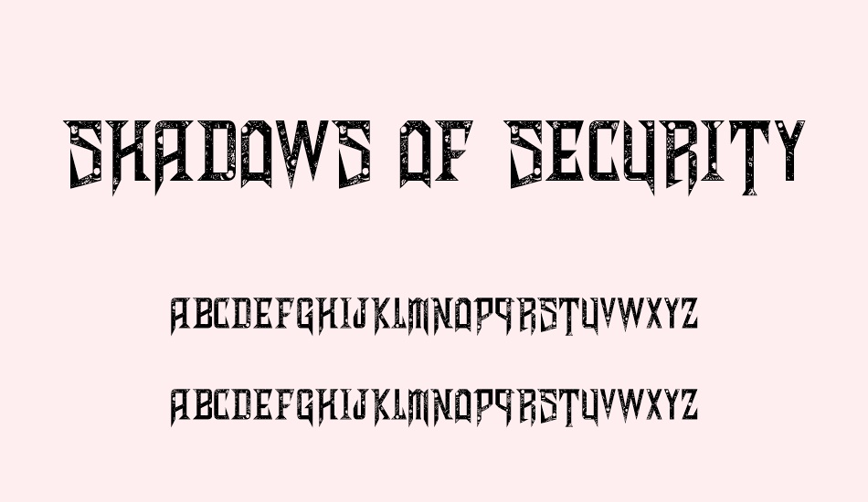 shadows-of-security font