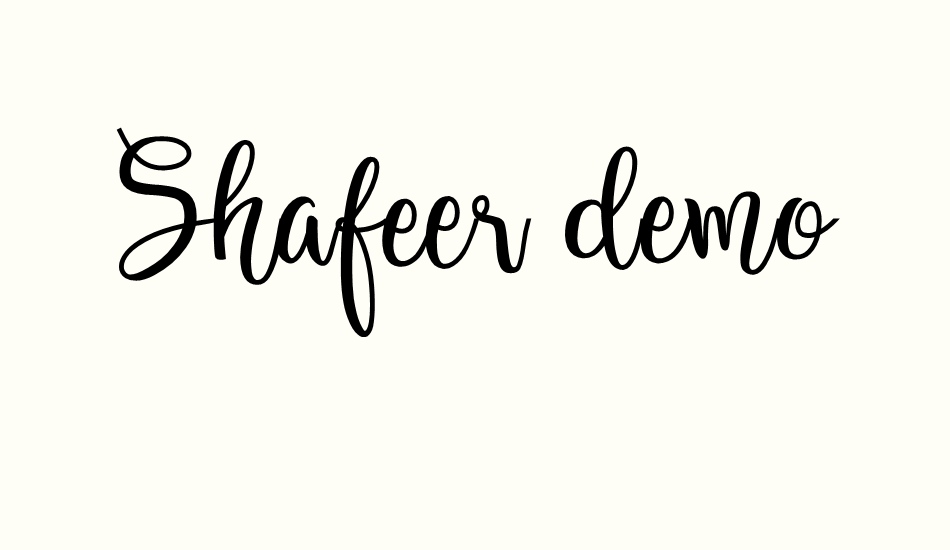 shafeer-demo font big