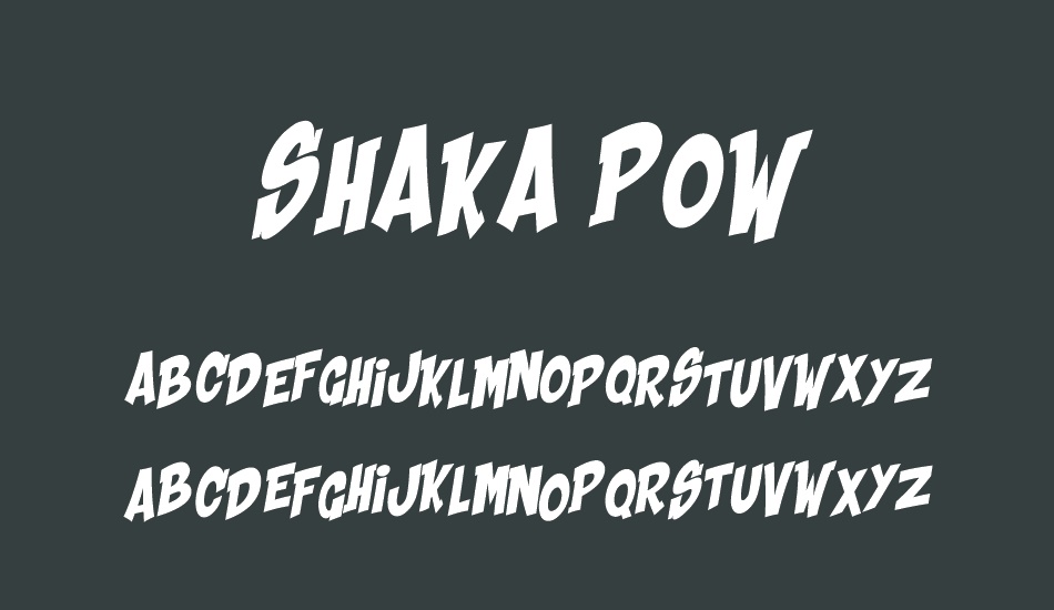 shaka-pow font