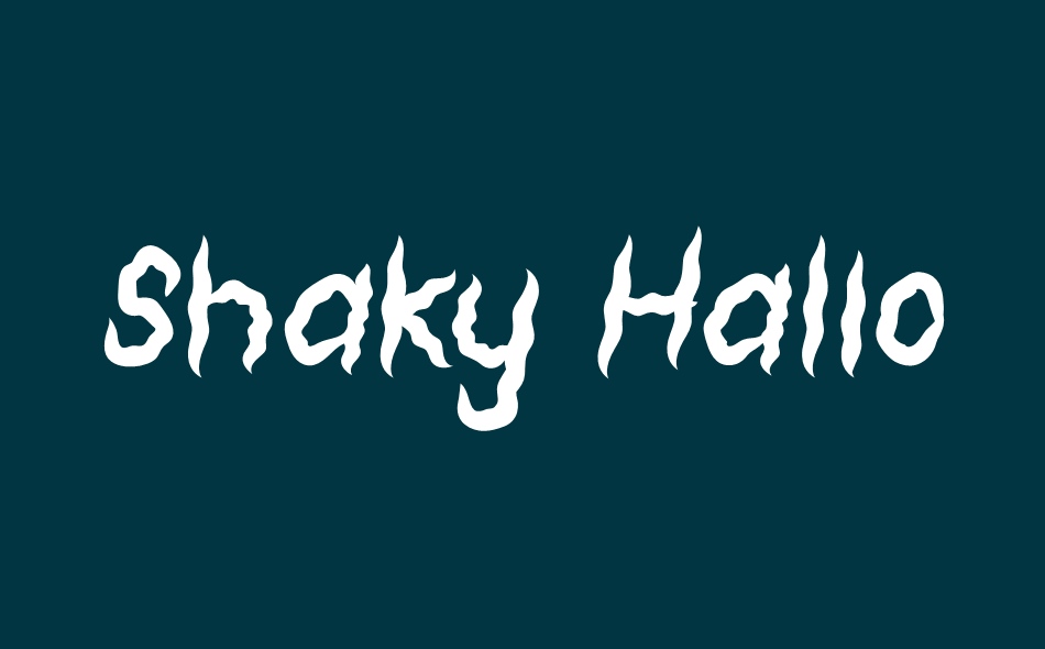 Shaky Halloween font big