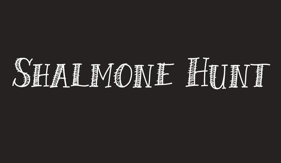 shalmone-hunter font big