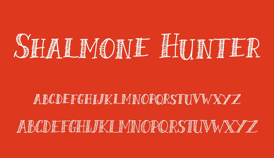 shalmone-hunter font