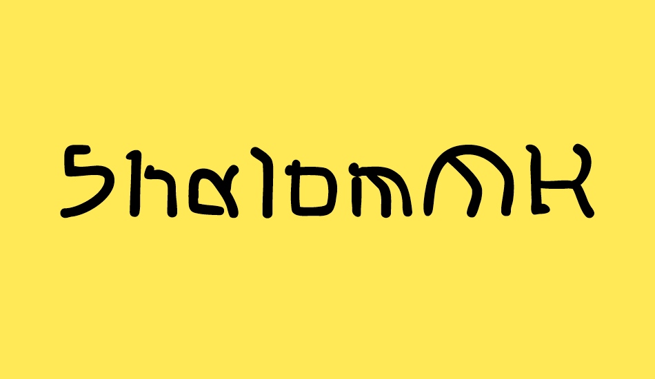 shalommk font big