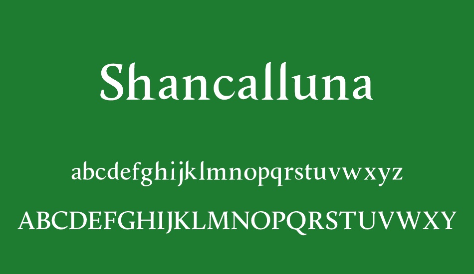 shancalluna font