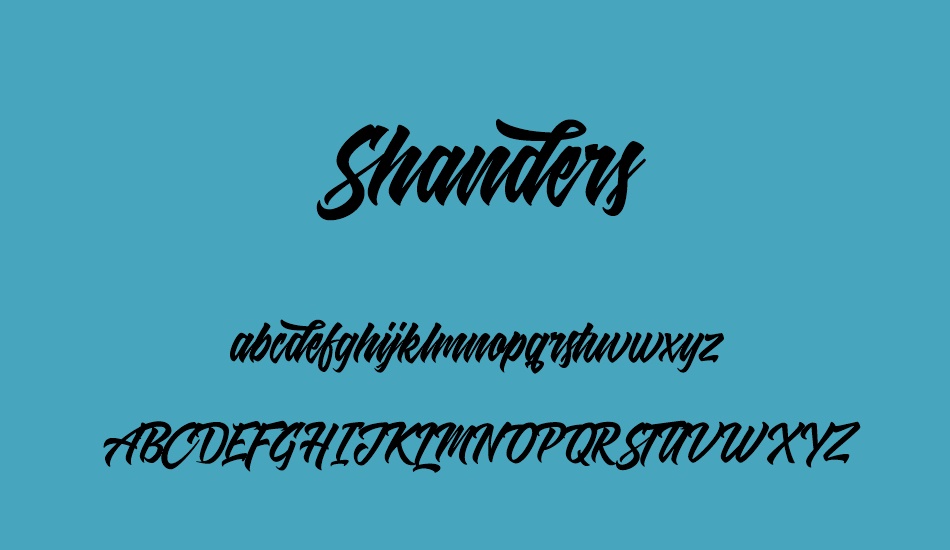 shanders-free font