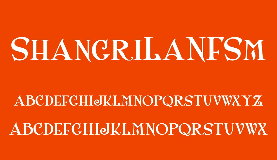 shangrilanfsmallcaps font