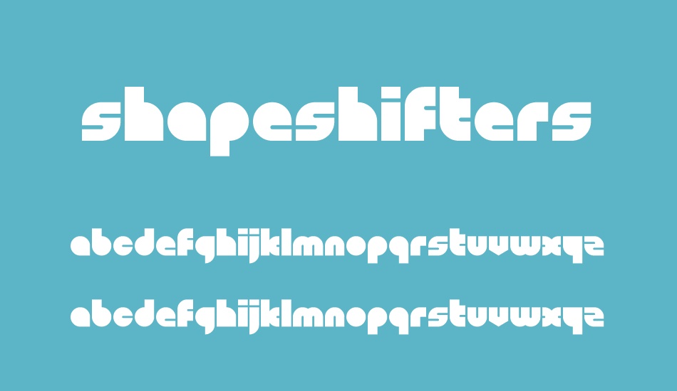 shapeshifters font