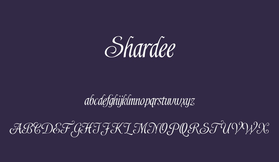 shardee font