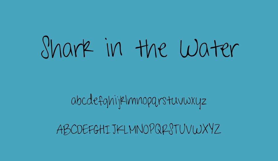 shark-in-the-water font