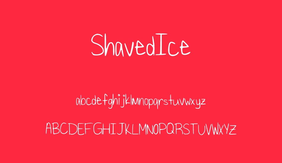 shavedıce font