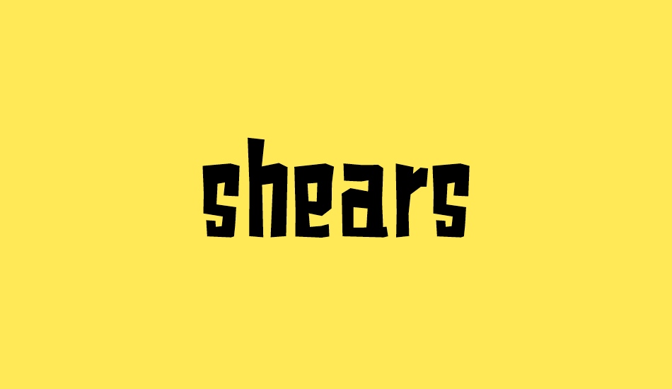 shears font big