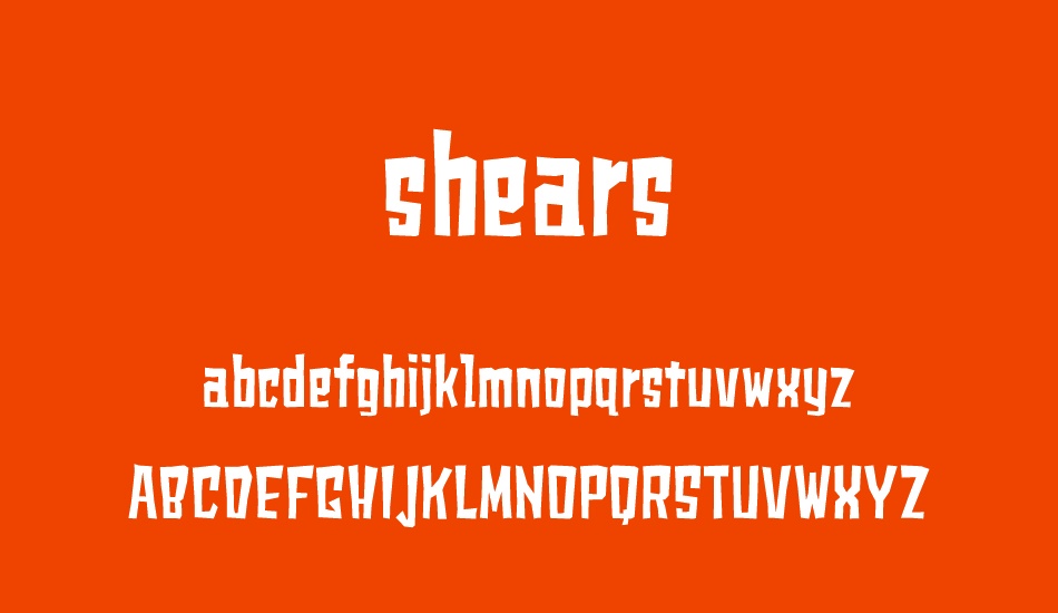 shears font