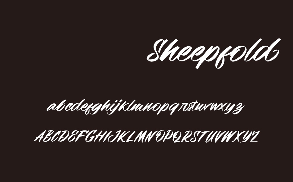 Sheepfold font