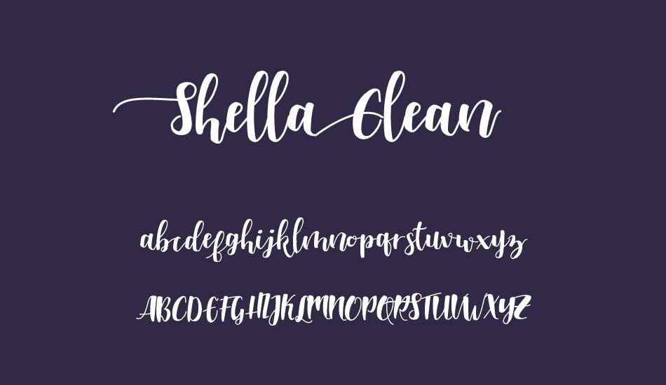 shella-clean font