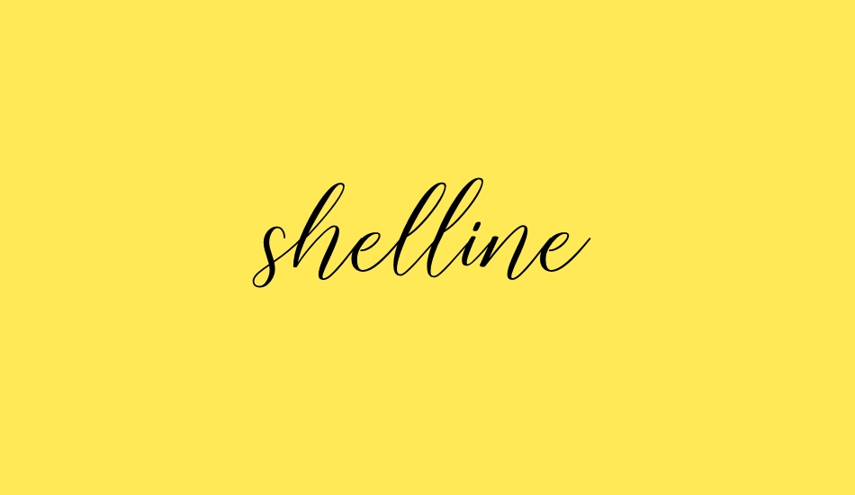 shelline font big