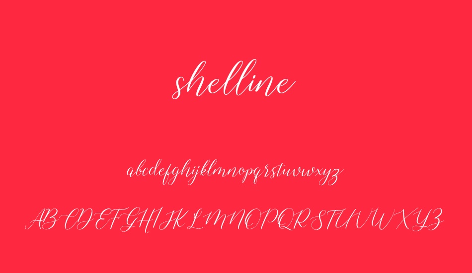 shelline font