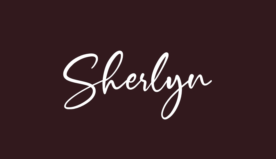 sherlyn font big