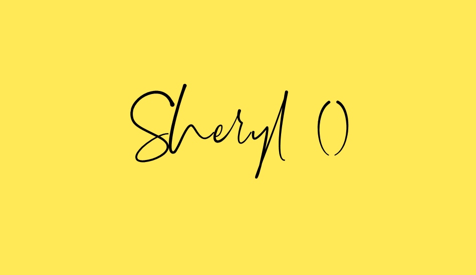 sheryl-(demo) font big