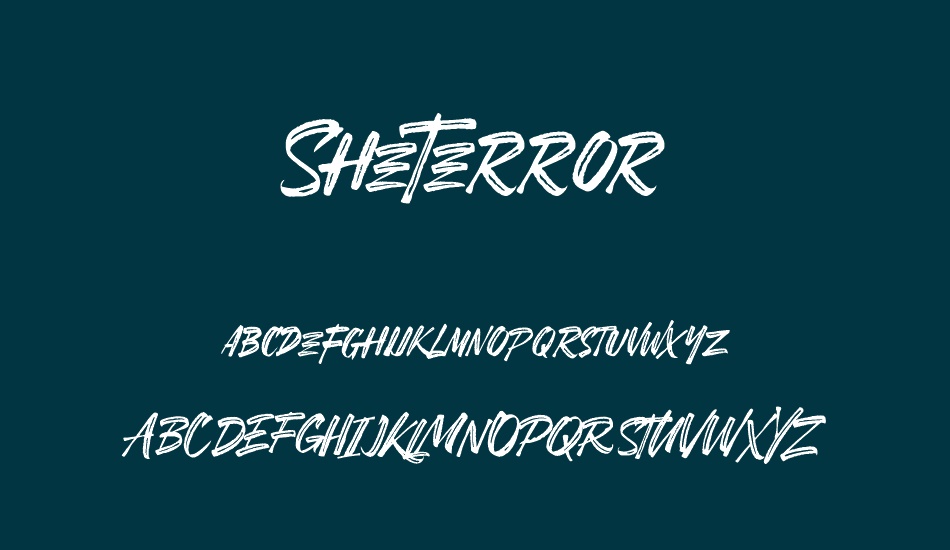 sheterror font