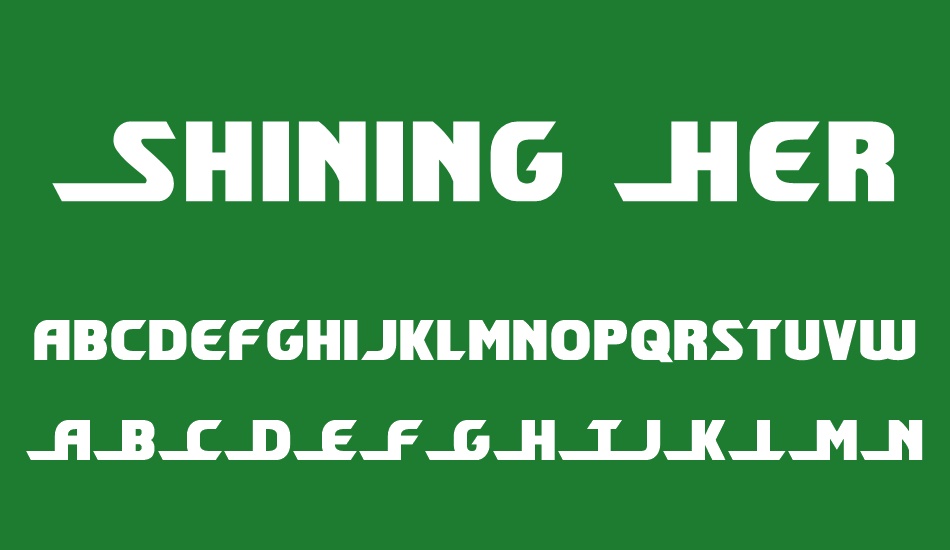 shining-herald font