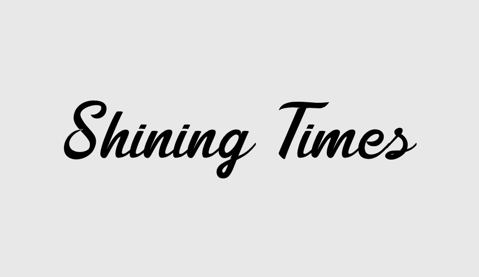 shining-times font big