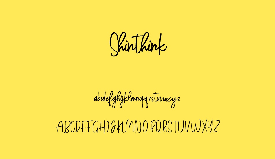 shinthinkfree font