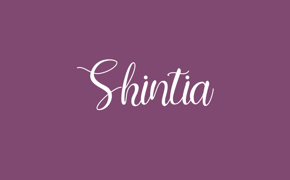 Shintia font big