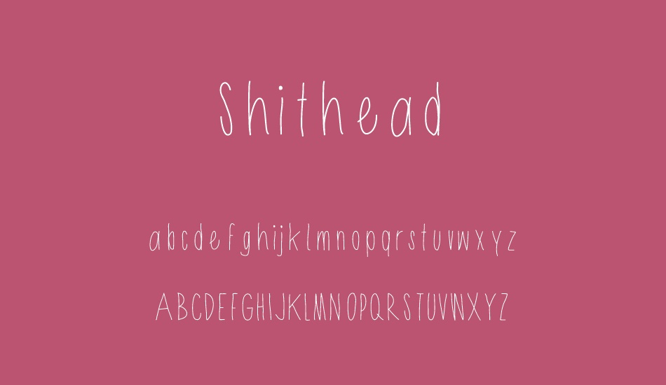 shithead font