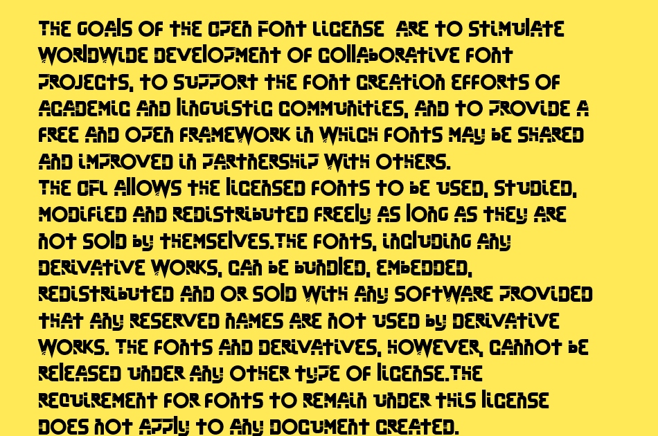 Shizuoka Cyberpunk font 1