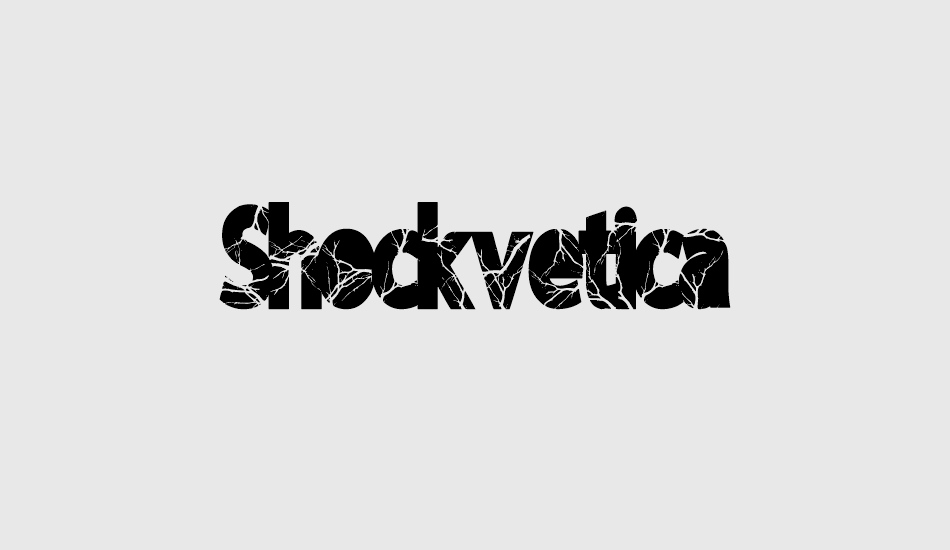 shockvetica font big