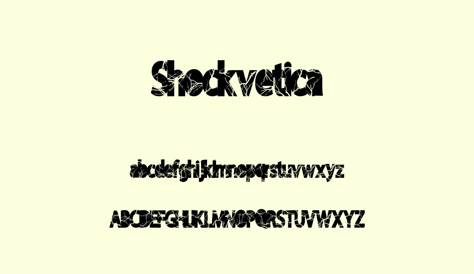 shockvetica font