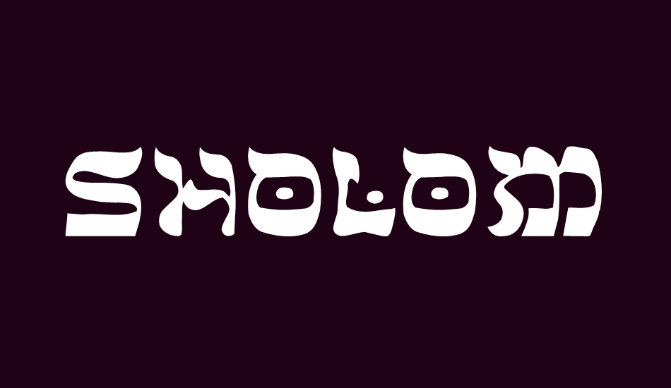 sholom font big