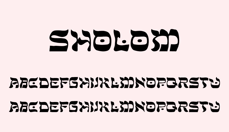 sholom font