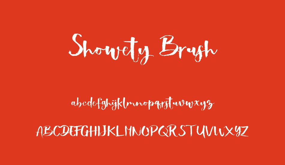 showety-brush font