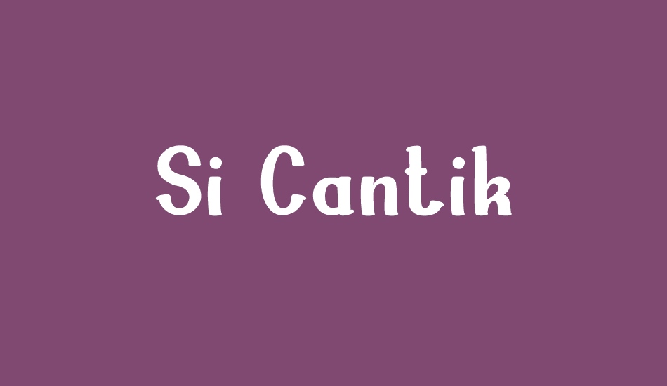 si-cantik font big