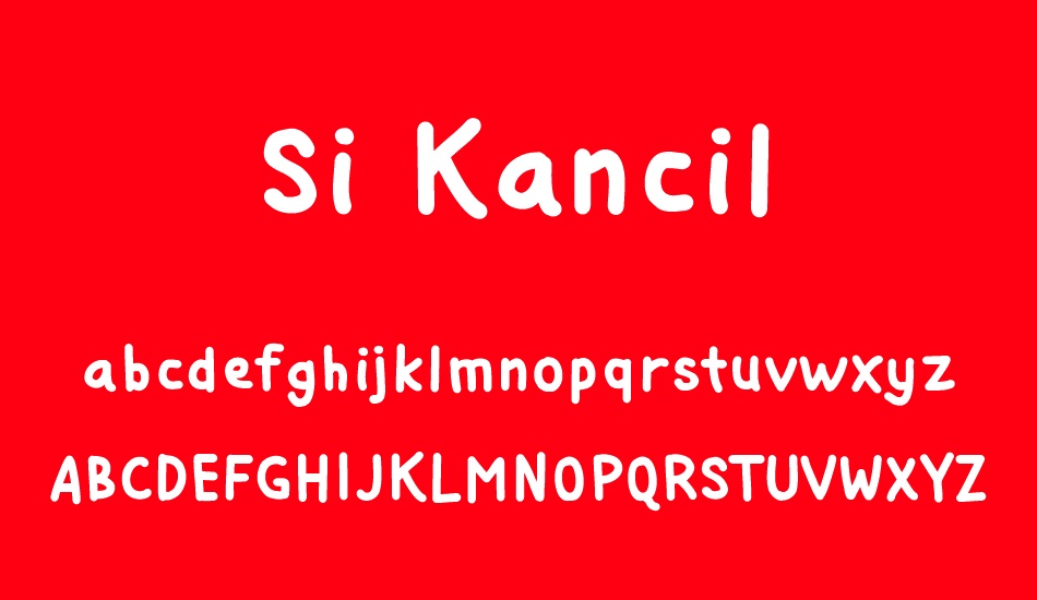 si-kancil font