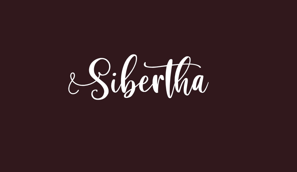 sibertha font big