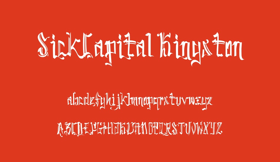 sickcapital-kingston font