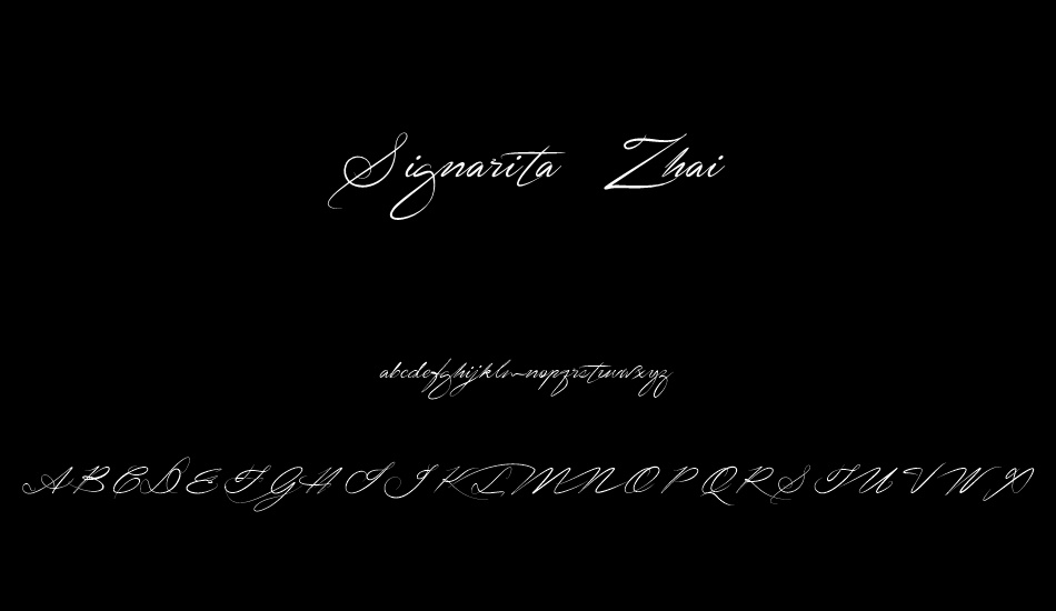 signarita-zhai font