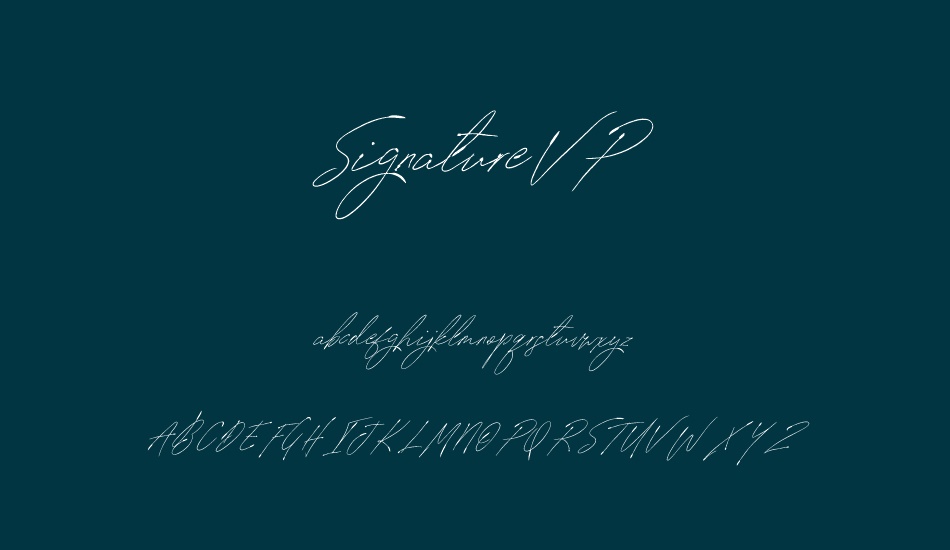 signaturevp font