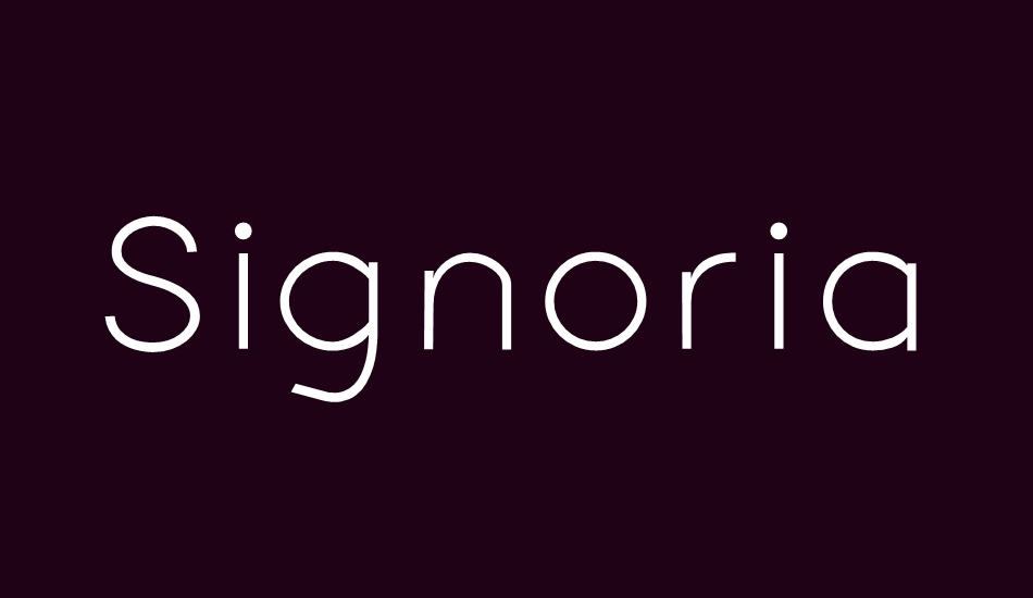 signoria font big